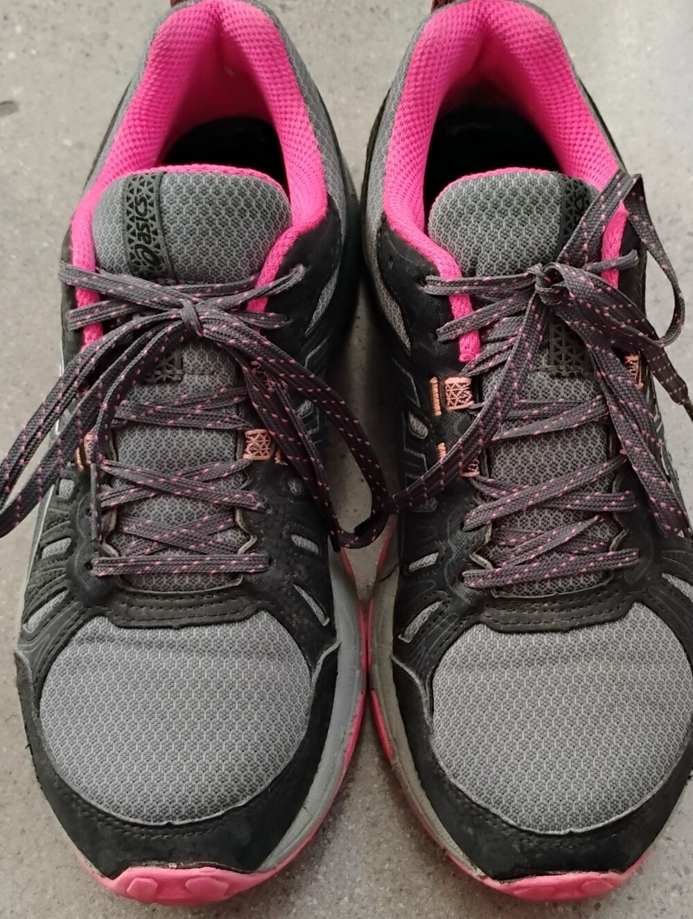 Asics Gel Venture 7 Women's Gray & Hot Pink Athletic Running Shoes